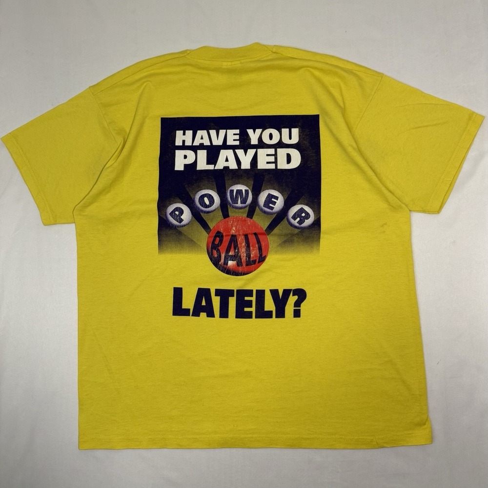 Vintage Indiana State Lottery Have You Played Lately Promo T-Shirt Mens XL Y2K